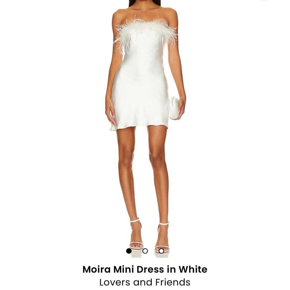 Lovers and Friends Moira Strapless Mini Dress in White